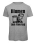 Preview: Blumen zum Vatertag T-Shirt Grau