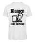 Preview: Blumen zum Vatertag T-Shirt Weiß