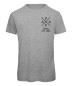 Preview: Papa X T-Shirt personalisiert in Grau Meliert