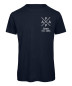 Preview: Papa X T-Shirt personalisiert in Marineblau