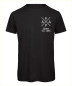 Preview: Papa X T-Shirt personalisiert in Schwarz