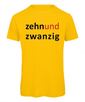 Zehn und Zwanzig - T-Shirt Gelb