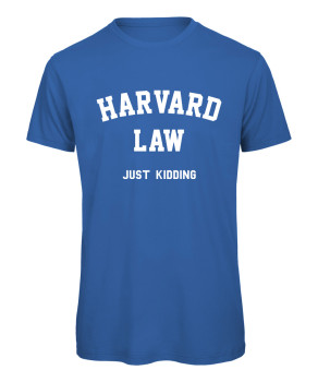 Harvard Law - T-Shirt Royalblau