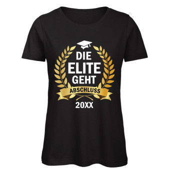 Die Elite geht - Abschluss T-Shirt Schwarz