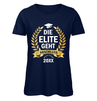 Die Elite geht - Abschluss T-Shirt Marineblau