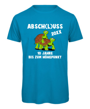 10 Jahre bis zum Höhepunkt - Abschluss T-Shirt Jungs Azur