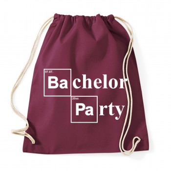 Bachelor Party - JGA Baumwollrucksack  Burgundy
