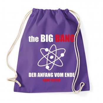 Big Bang Anfang vom Ende - JGA Rucksack Purple