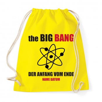 Big Bang Anfang vom Ende - JGA Rucksack Yellow