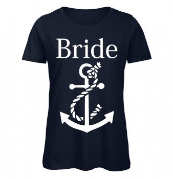 Bride Anker Frauen T-Shirt Navyblau