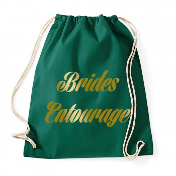 Brides Entourage - Baumwollrucksack Bottle Green