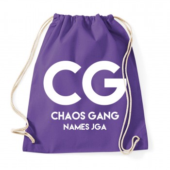 Chaos Gang - JGA Baumwollrucksack  Purple