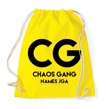 Chaos Gang - JGA Baumwollrucksack  Yellow