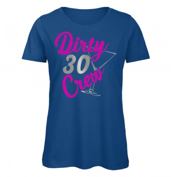 Dirty Thirty Crew T-Shirt Royalblau