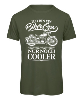 Biker Opa noch cooler T-Shirt mit Oldtimer Motorrad Motiv