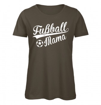Fußball Mama T-Shirt Olive