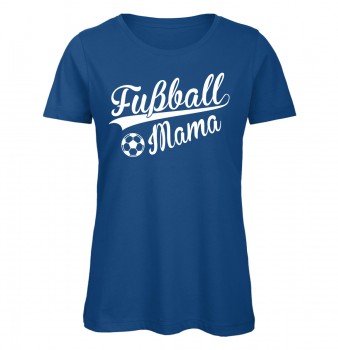 Fußball Mama T-Shirt Royalblau