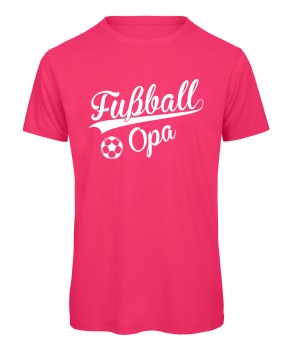 Fußball Opa T-Shirt Neonpink