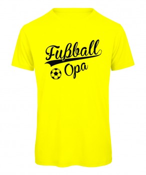 Fußball Opa T-Shirt Neongelb