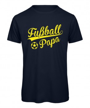 Fußball Papa T-Shirt Marineblau