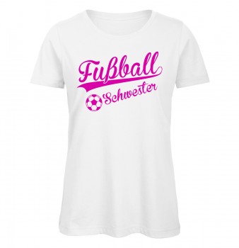 Fußball Schwester T-Shirt Pink