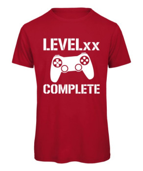 Level xx Complete - Individualisierbares Gamer T-Shirt für Herren zum Geburtstag