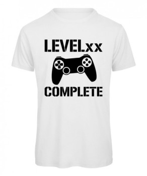 Level xx Complete Gamer T-Shirt für Herren zum Geburtstag - Weiß