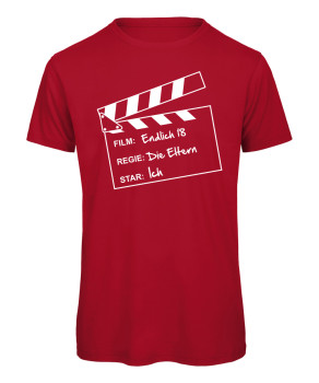 Regie Klappe T-Shirt Rot