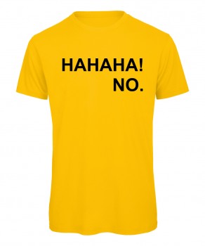 Hahaha No T-Shirt Gelb