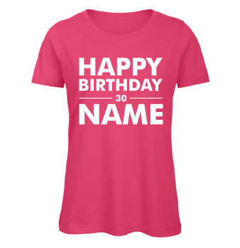 Geburtstags T-Shirt Name zum 30. Geburtstag