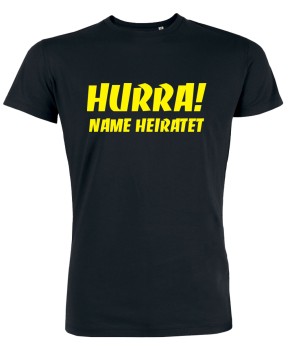 Hurra JGA T-Shirt Schwarz