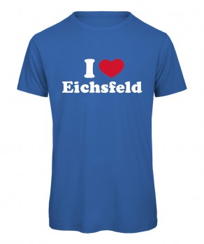 I love Eichsfeld Herz Royalblau