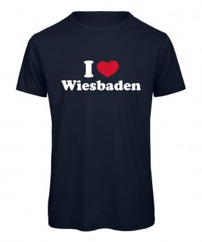 I love Wiesbaden Herz 2 Marineblau