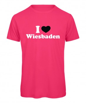 I love Wiesbaden Herz 3 Neonpink