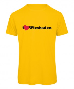 I love Wiesbaden Herz 3 Gelb