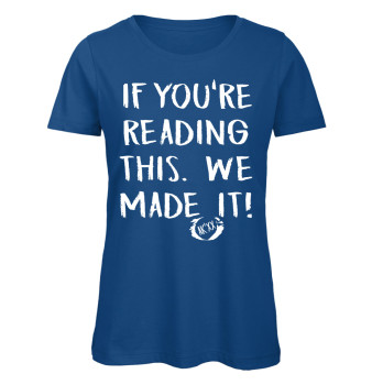 If you reading this chalk - Abschluss T-Shirt für Mädchen - Royalblau