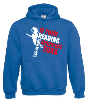 If you're reading this party - Abschluss Hoody - Royalblau
