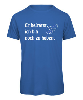Er heiratet, ich bin noch zu haben Royalblau