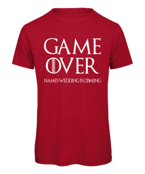 Game over, wedding is coming - JGA T-Shirt für Männer Rot