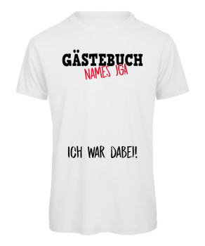 JGA T-Shirt - Junggesellenabschied Gästebuch