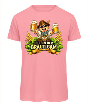 Cooles Baby: Bräutigam Crew JGA T-Shirt (Tirol & Bayern) Rosa