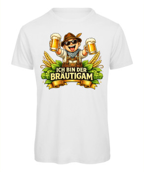 Cooles Baby: Bräutigam Crew JGA T-Shirt in Weiß