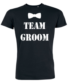 Groom Team JGA T-Shirt mit Fliege