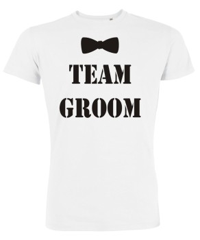 Groom Team Fliege JGA T-Shirt Weiß
