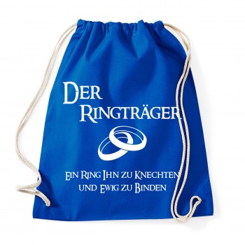 Ringträger - JGA Baumwollrucksack  Royal