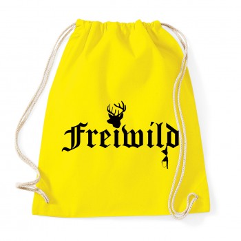 Freiwild - JGA Baumwollrucksack  Yellow