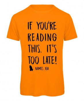 If you reading this its to late JGA T-Shirt Neonorange