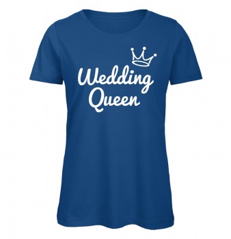 Wedding Queen JGA Frauen T-Shirt Royalblau