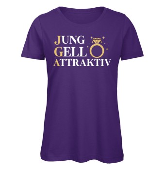 Jung Geil Attraktiv Frauen JGA T-Shirt Lila
