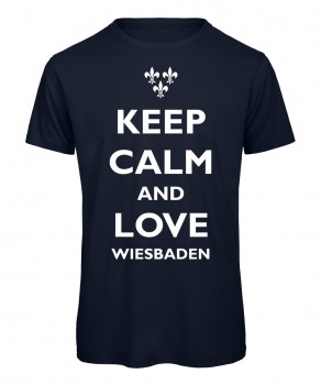 keep calm and love Wiesbaden - Kinder Marineblau